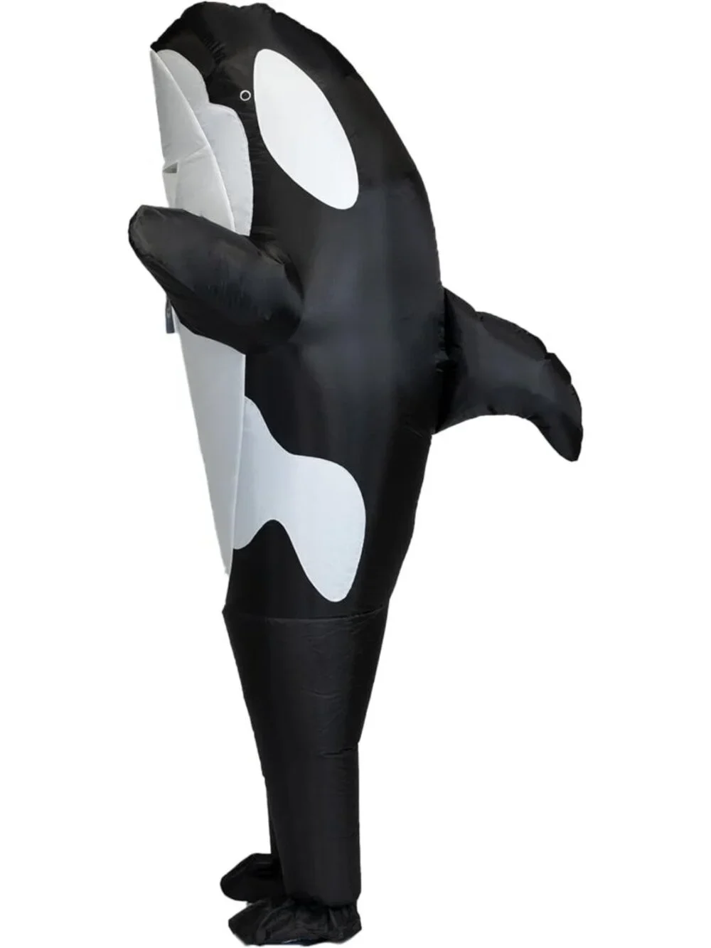 Inflatable Killer Whale Costume - Fun Air Blow-Up Orca Suit for Adults Halloween